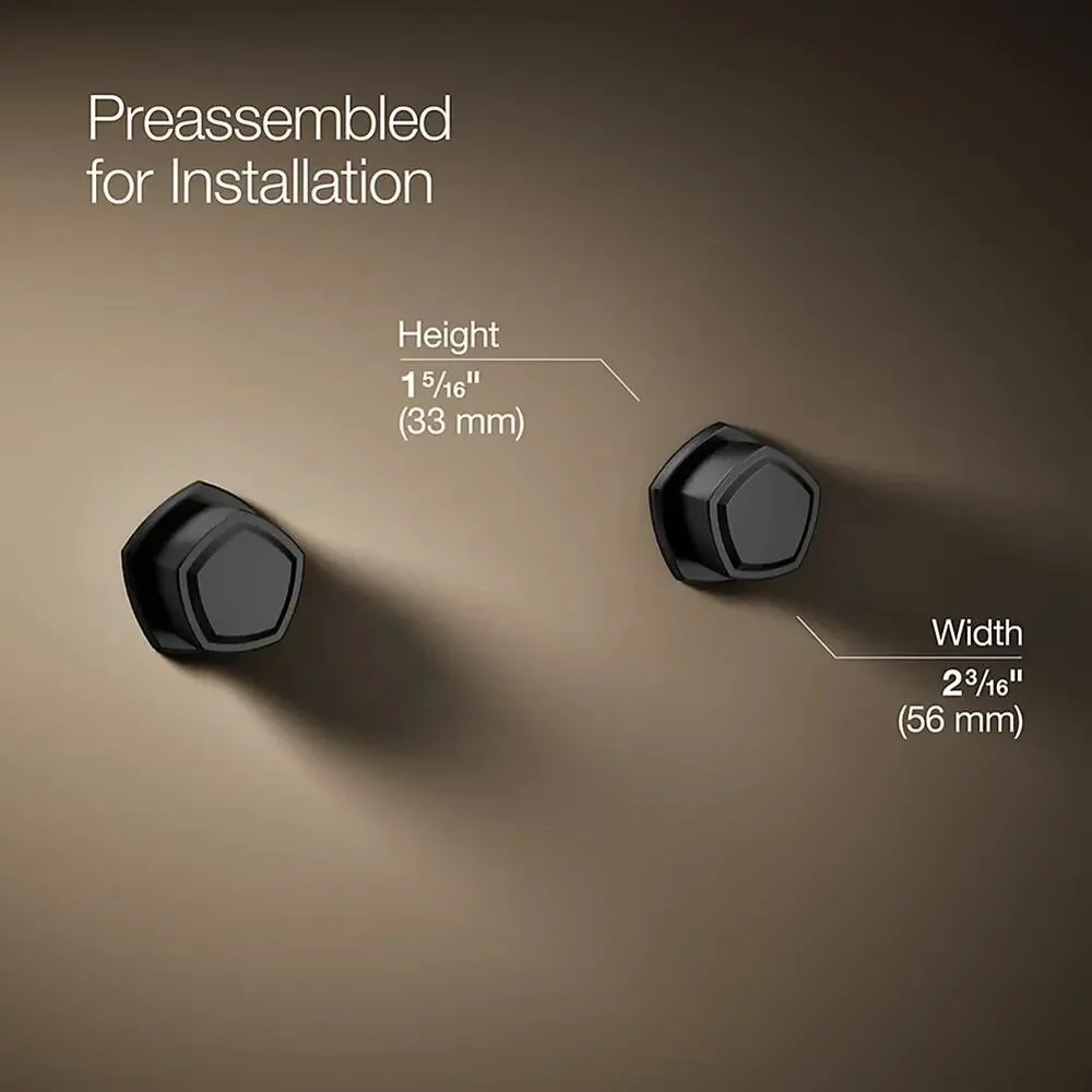 Kohler K-T27013-9-BL Occasion Wall Mount Faucet Knob Trim